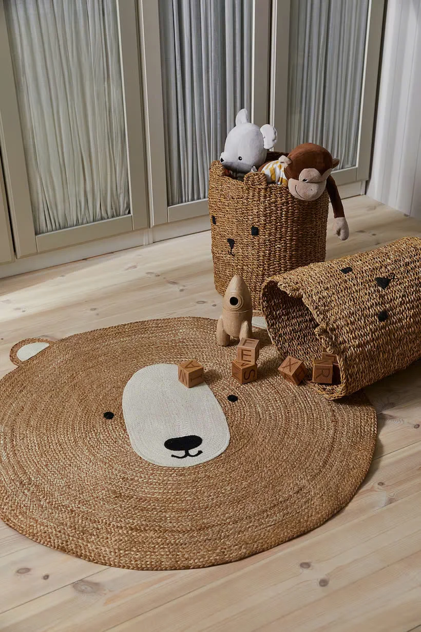 Charming Adorable Lovely A Cute Way To Add Some Storage To Your Kid Space Bear Shaped Seagrass Basket