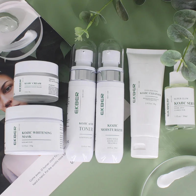 Customize Logo Skin Care Set (New) Kojic Acid Soap Body Lotion Facial Serum Professional Beauty Kojic Acid Skin Care Set
