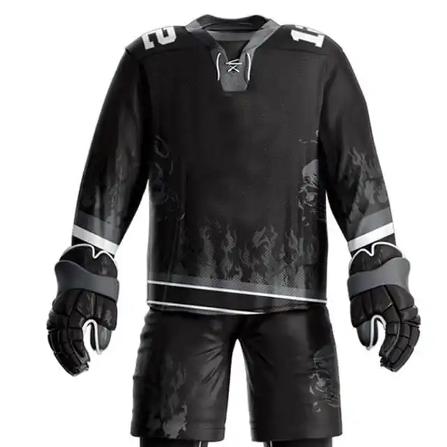 Quality Design Factory Manufacture Ice Hockey Jersey And Pant Sets Wholesale Price Ice Hockey Uniform