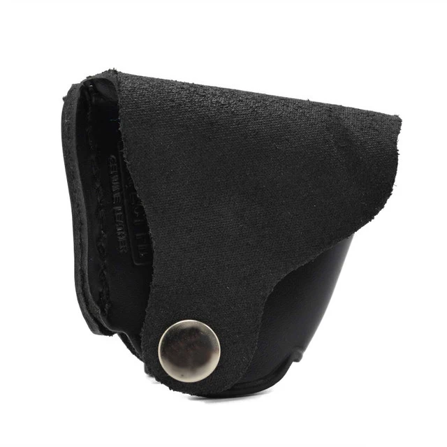 Wholesale Custom Portable Cow Leather Handcuffs Veg Tanned Matt Finish with Quick Release Tactical Case for Security