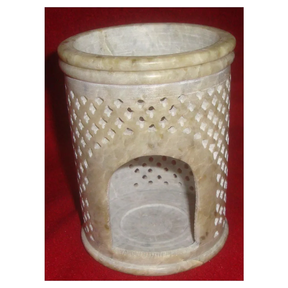 Beautiful And Unique Design Pure Soapstone Aroma Oil Burner For Home Decoration And Corporate Gifts Made By Indian Best Designer