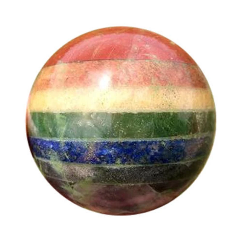 Direct Manufacturer of Premium Quality Attractive Chakra Bonded Spheres Crystal Healing Balls at affordable price