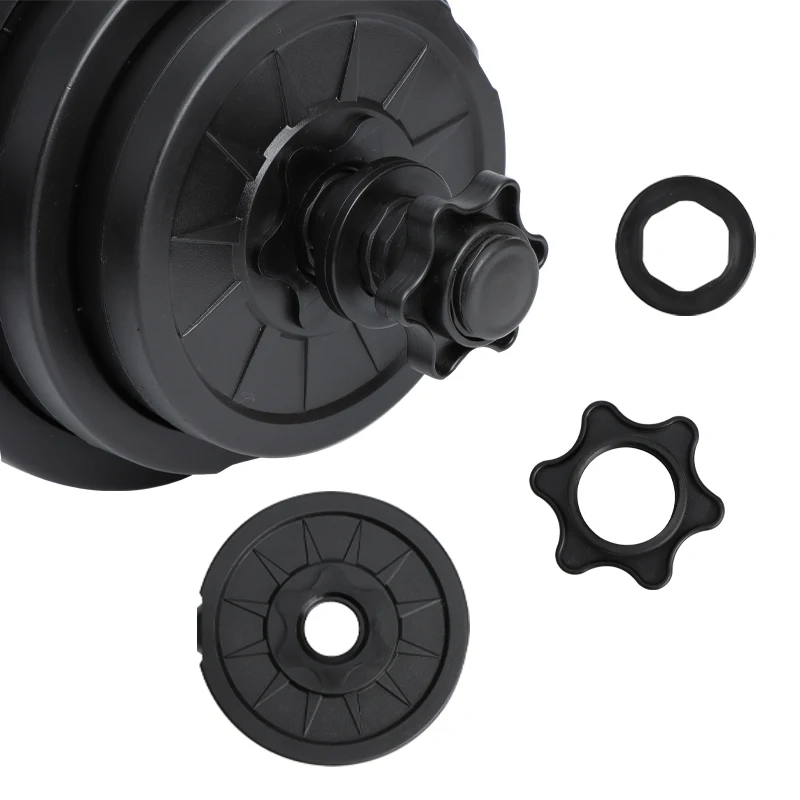 YES OR NO New Mancuernas 30Kg Adjustable Dumbell and barbell set Cement Pvc Dumbbell Combo For The Gym