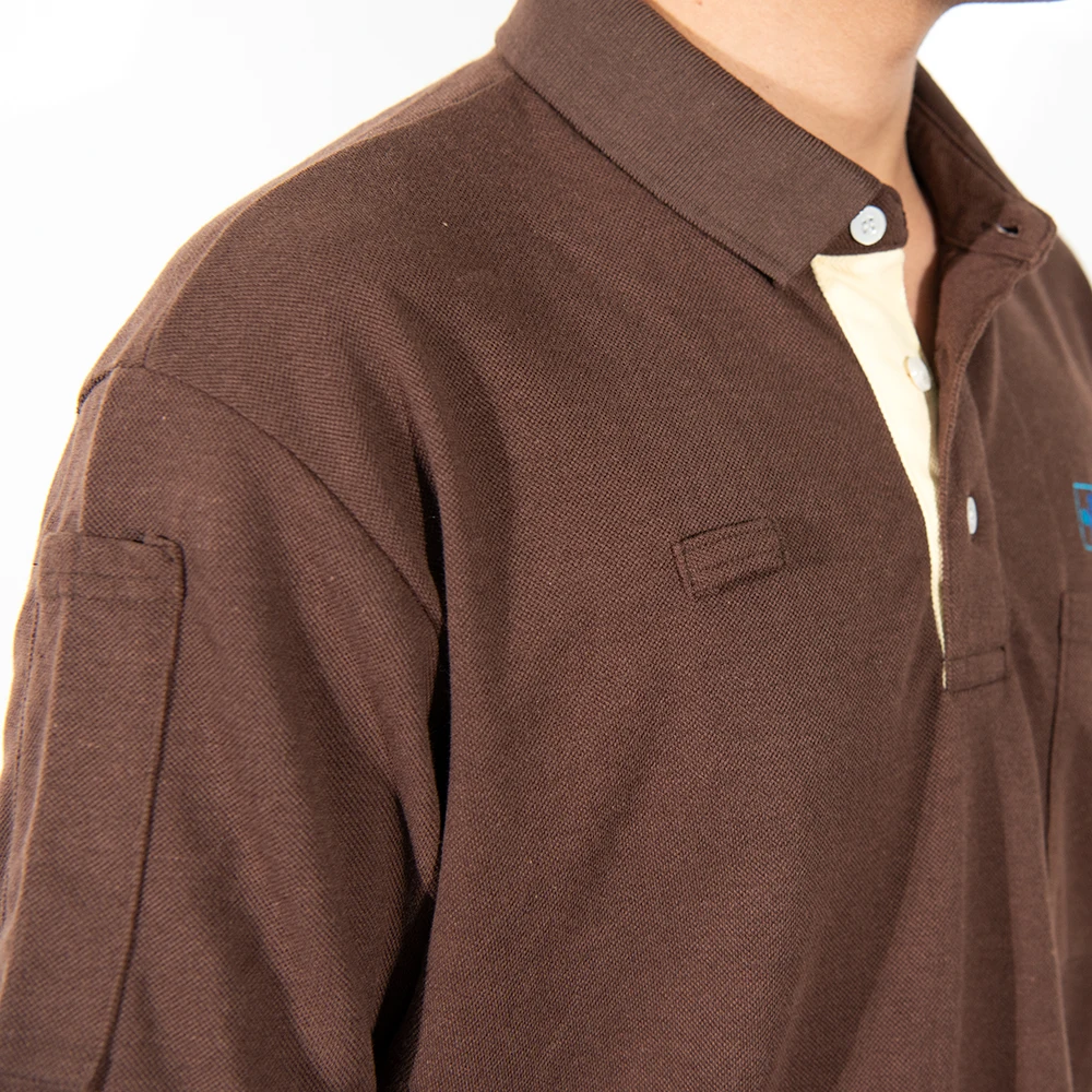 Hopital polo shirt uniform CVC 60/40 cotton/poly plus size Custom design high quality and cheap price Viet Nam clothing