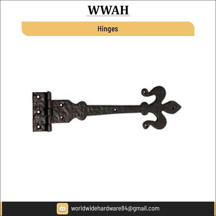 Hot Sale Architectural Door Window Accessories Hardware Cast Iron Door Window Gate Furniture Screw Hinges Supplier