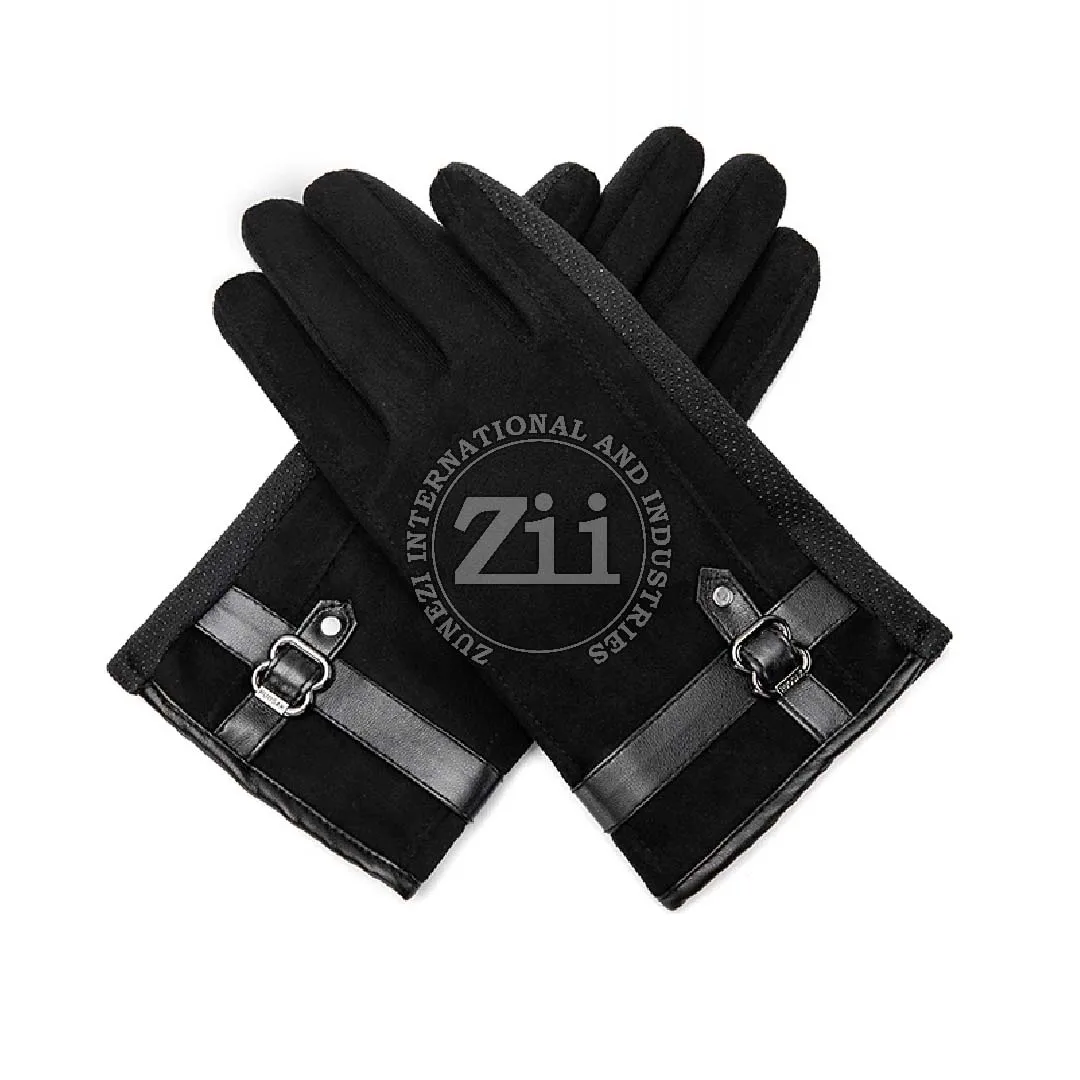 Best Sale Soft Top Quality Fashion Leather Gloves Genuine Leather Full Finger Fashion Gloves