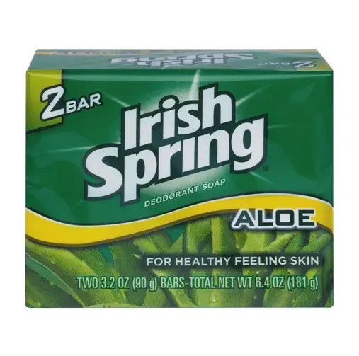 High Quality Irish Spring Aloe Bar Soap 3.75 Oz-pack of 20 Bars