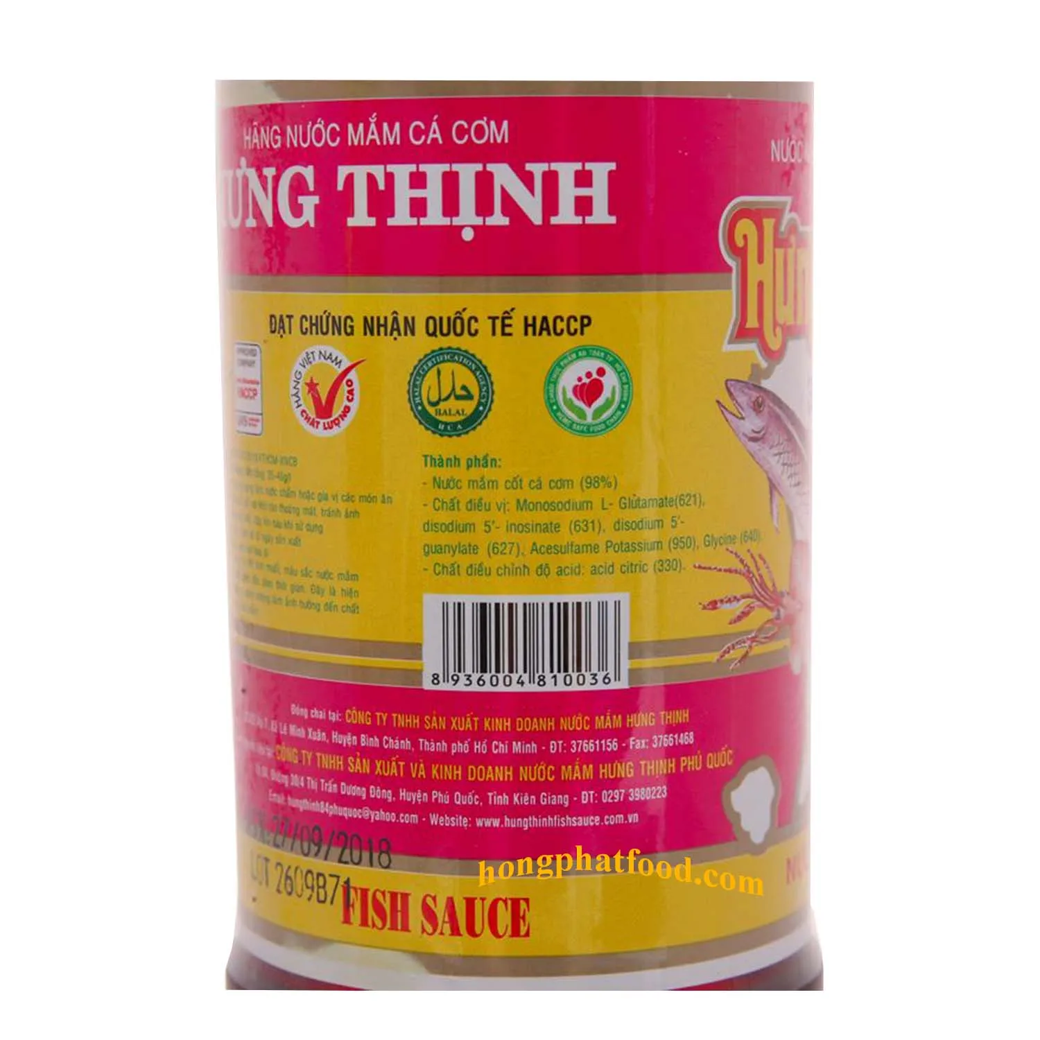 Hot sale Vietnam Sauce Hungg Thinh 38N Fish Sauce glass bottle 750ML cheap price Wholesale Delicious seafood sauce ready to ship
