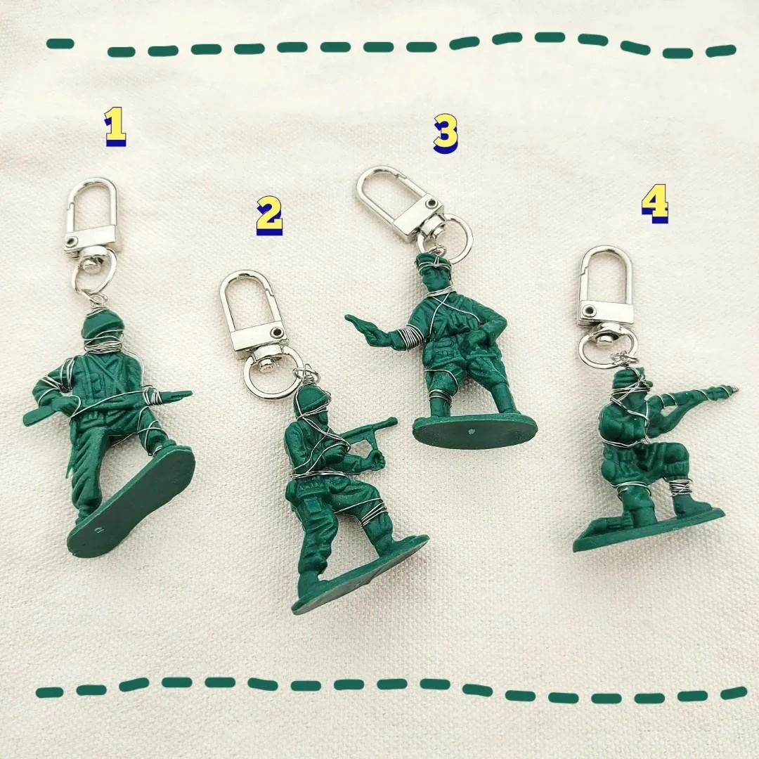China supplier toys manufacturing moulds soldier man Action Figure keychains  Plastic military toys