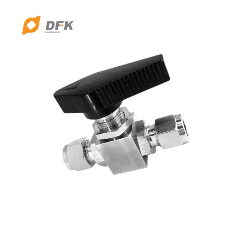 SUS304 316 90 Degree Compression Tube Ball Valve