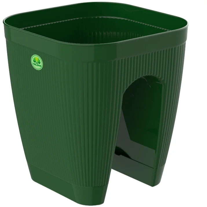 Plastic low price Balcony flower pot from recycled plastics Duytan Manufacturer in Vietnam Hot sales