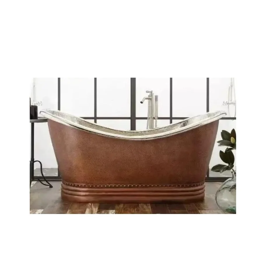 Copper Btah Tub High Selling Premium Quality Pure Luxury Copper Btah Tub Elegant For Home Hotel Bathroom Bathing Usage