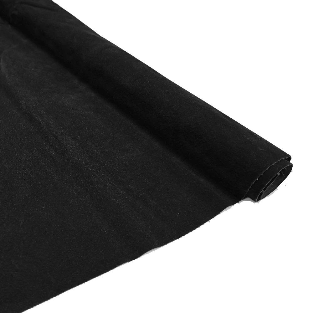 Manufacture Rayon Non-woven base RWS Series W58 inch flocked velvet textile Black RWS51-1