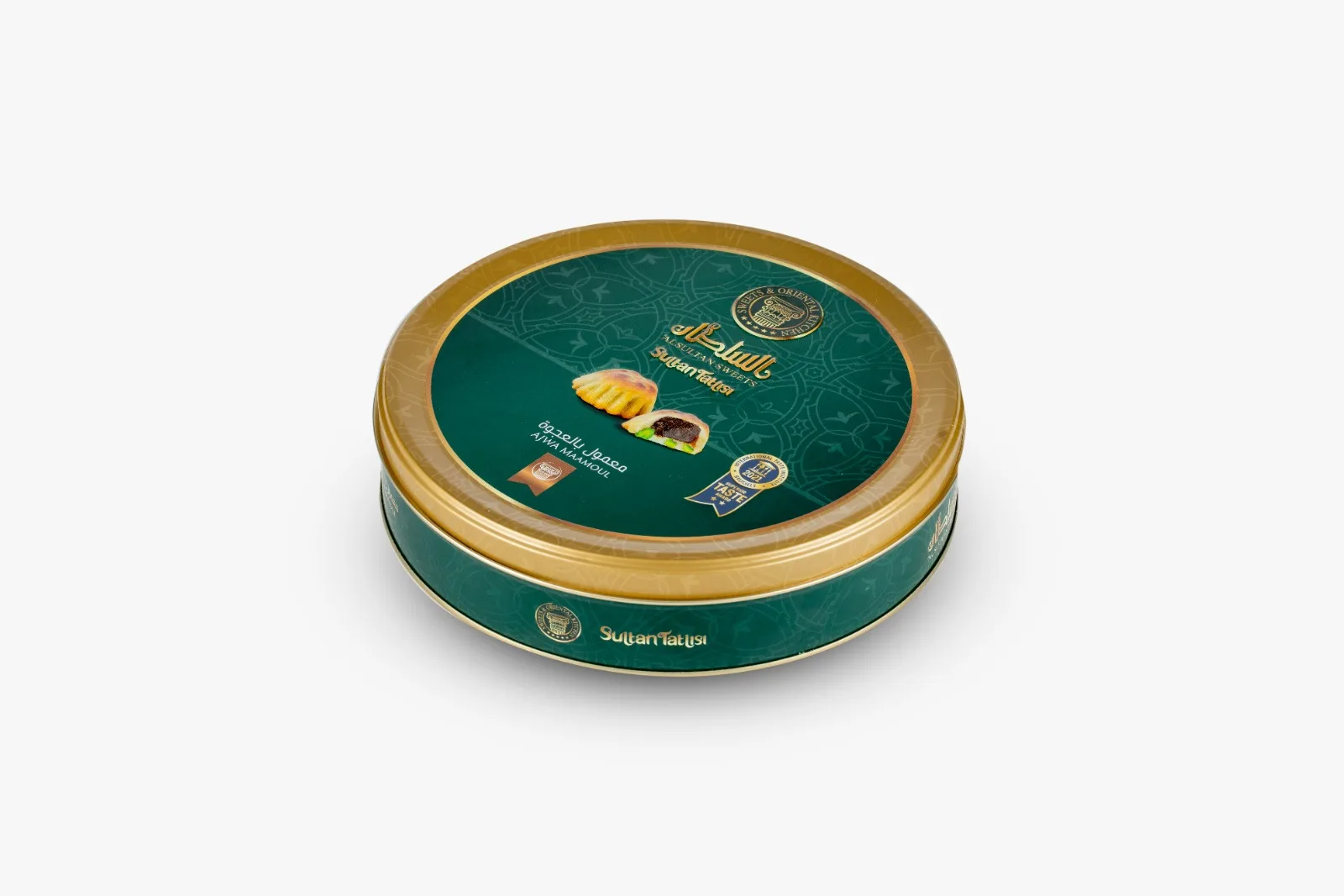 Wholesale sales Al Sultan Sweets Maamoul Dates metal boxr  Exquisite Oriental Sweets Assortment oriental sweets halal