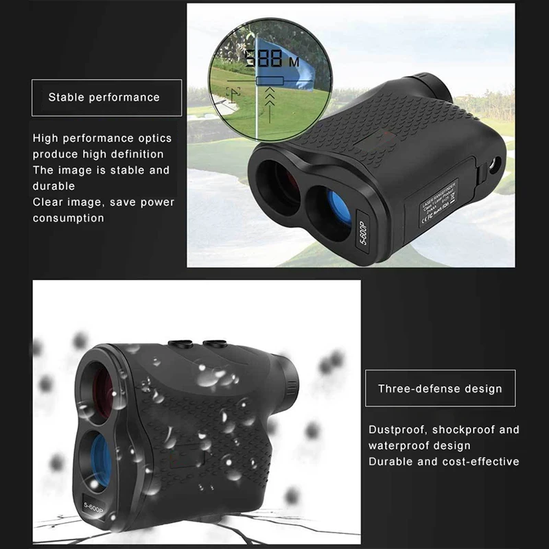 Outdoor 1500M Digital Optical Distance Meter Hunting Golf Rangefinder With Display Screen