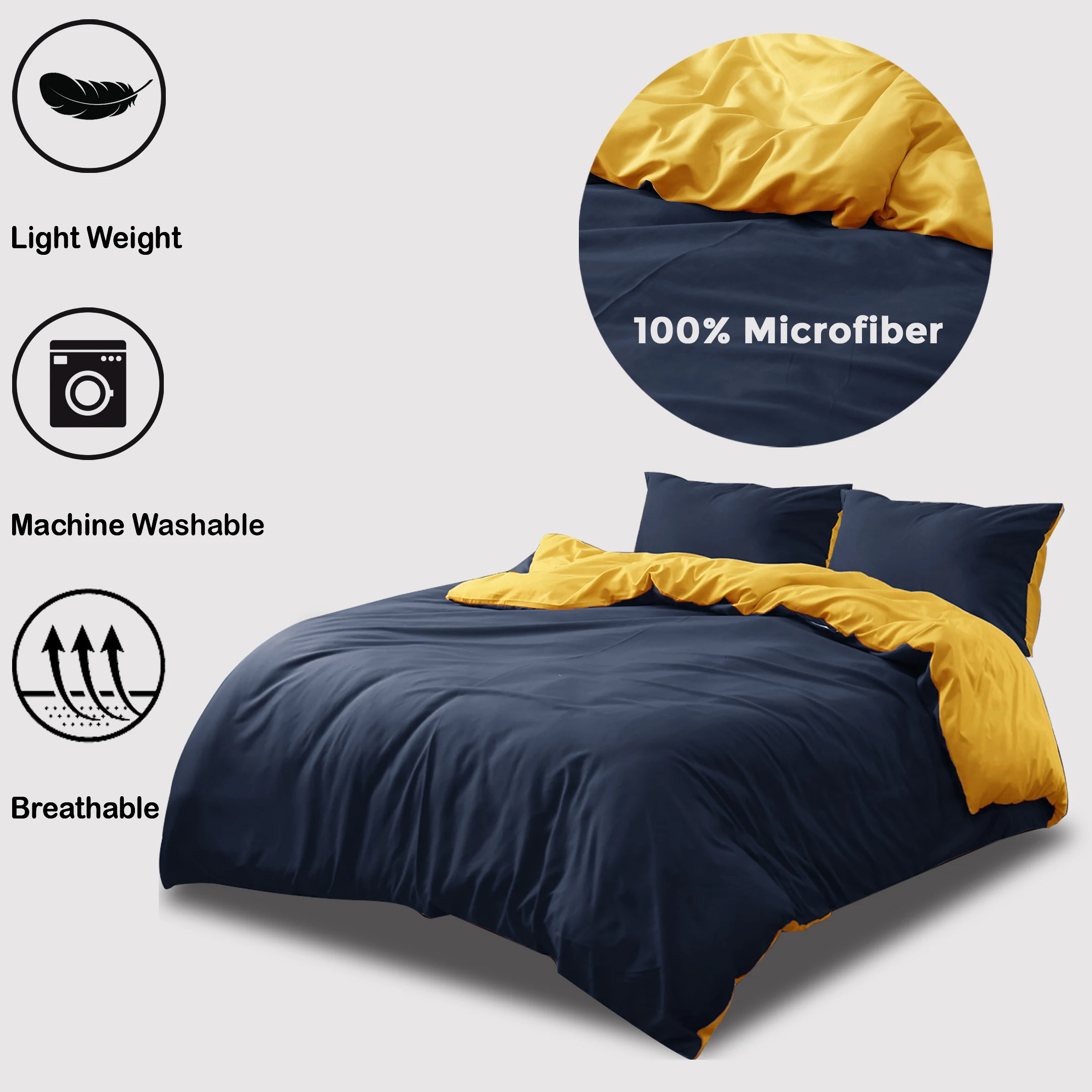 Luxury Decorative Bedding Set Designs Affordable Wholesale Reversible Style Duvet Set Microfiber Duvet Cover Custom