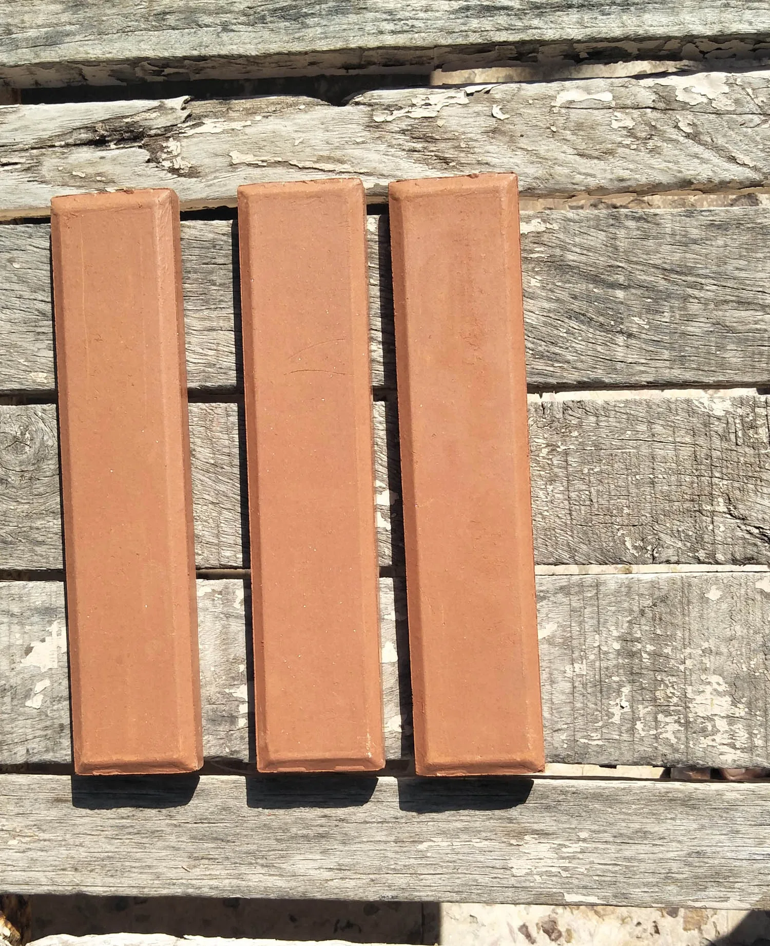 9X2 inch Red clay terracotta wall cladding and clay floor tiles for garden indoor outdoor floor and wall brick covering cladding