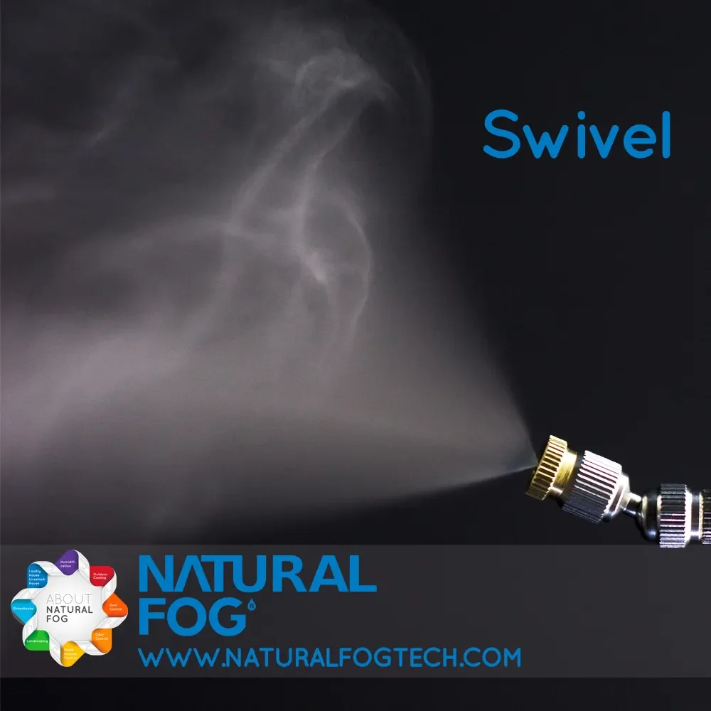 Taiwan Natural Fog B2B Fogging System Nebulizer Nozzle Swivel Connector