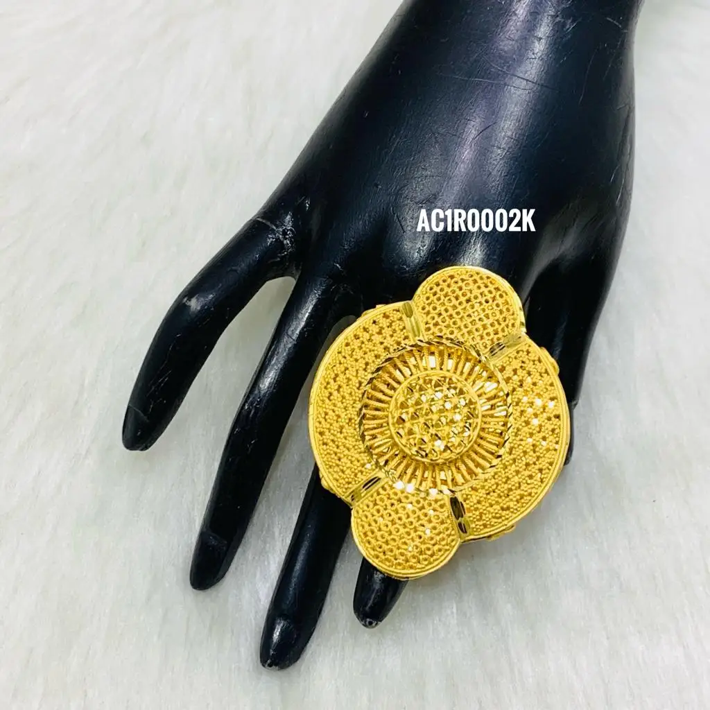 gold plated finger rings online Women Jewelry
