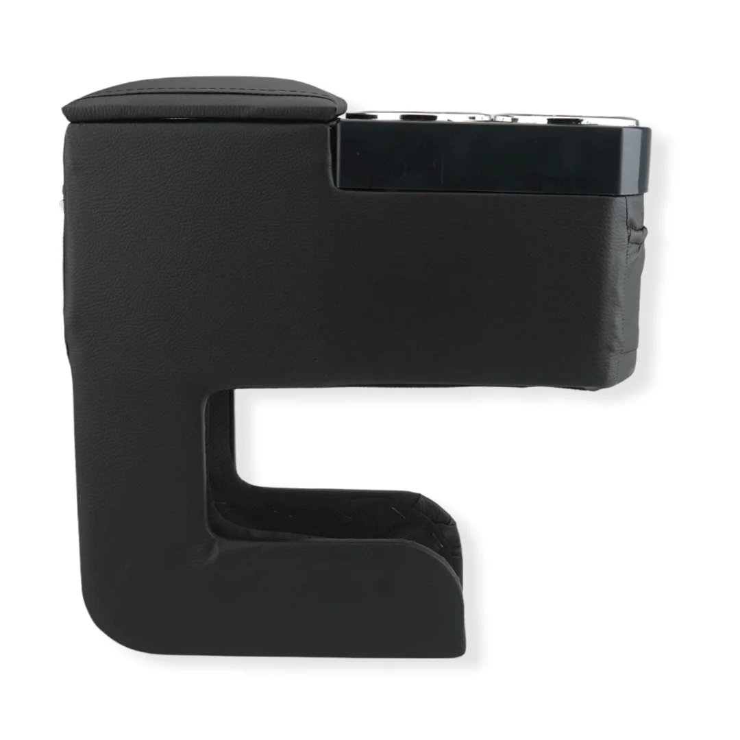 Center Console Armrest Storage Box Universal Two Holes  for Bottle