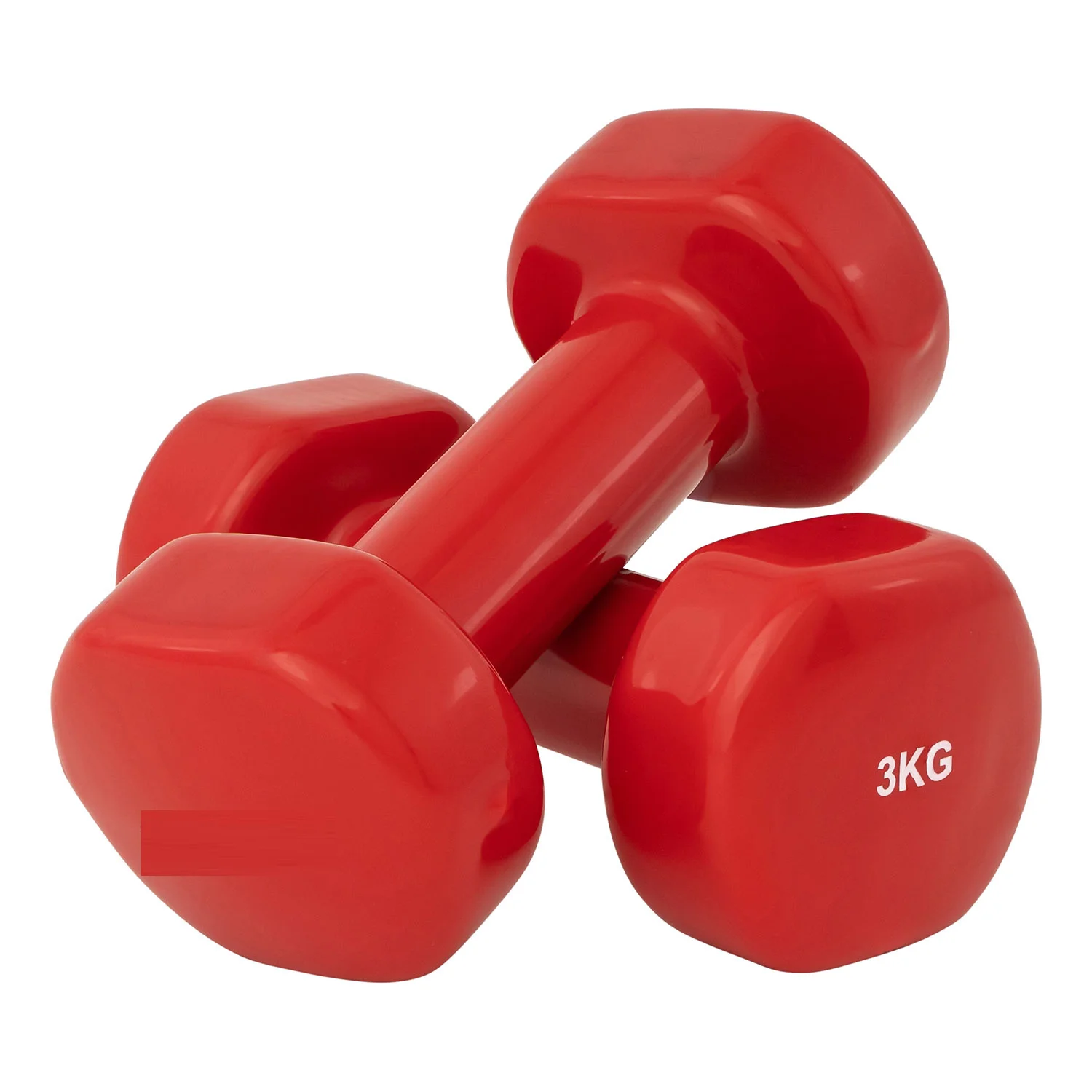 Cheap Home  Exercise Bodybuilding Hand Weights Lifting Vinyl Coated Hexagonal Dumbbells 10kgs
