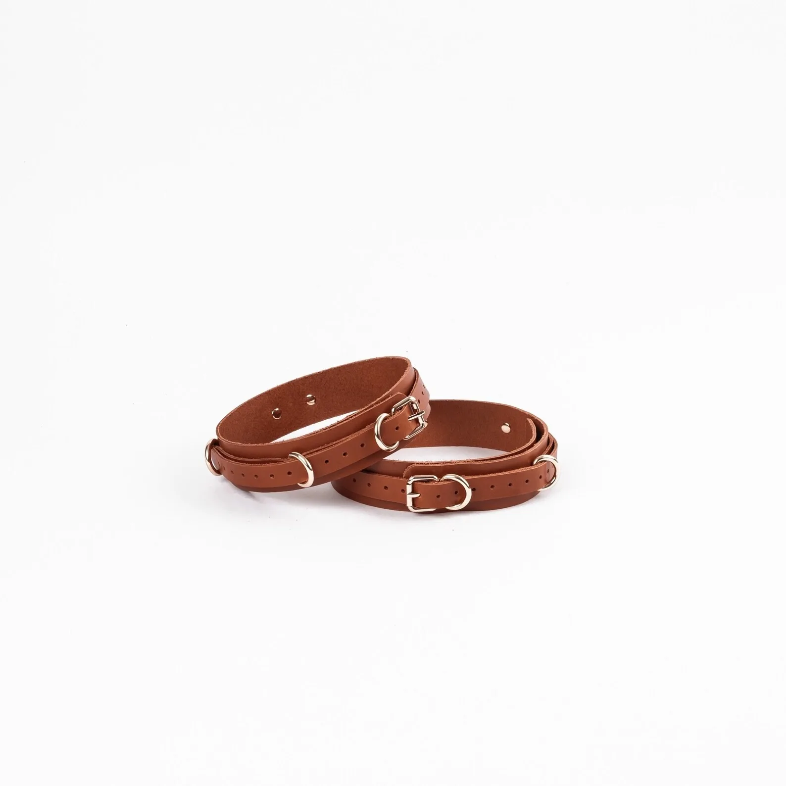 BDSM Bondage Thigh Cuffs Cowhide Leather Different Colors Stocked Manufacturer Personalized BDSM-0103