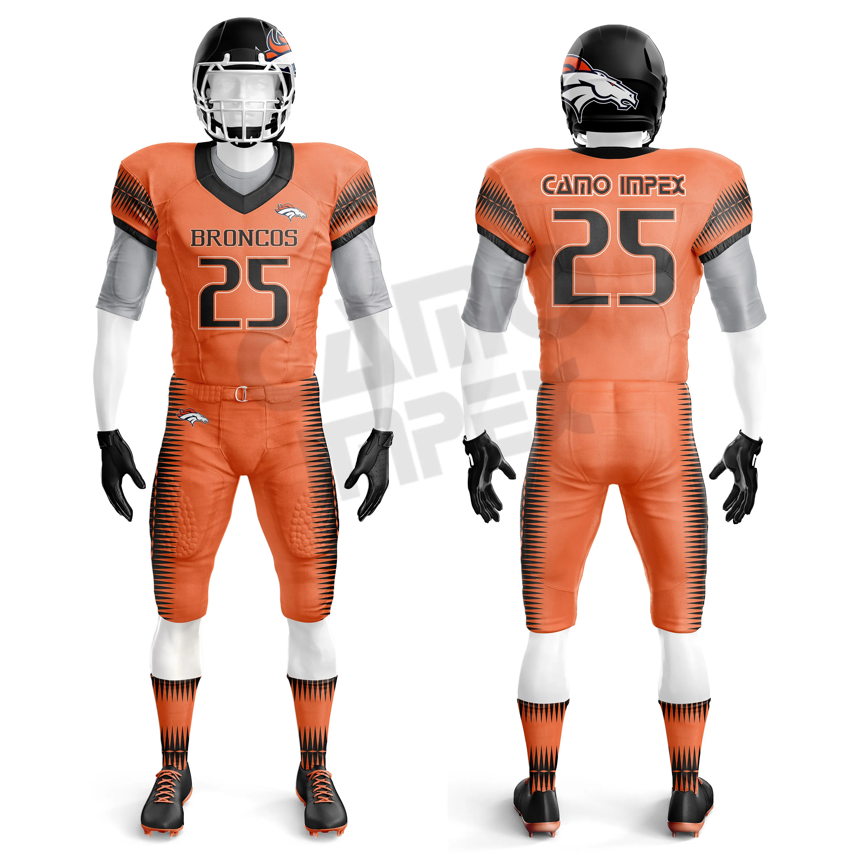 Best Price Team Green American Football Uniform Jersey Sublimation American Football Set With Tackle Twill Logo Football Jersey