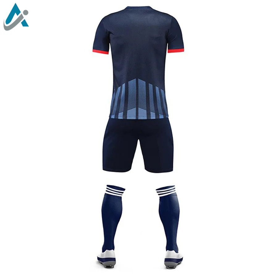 3d Sublimation printing football kits full set soccer wear football Uniform Wholesale Low Price