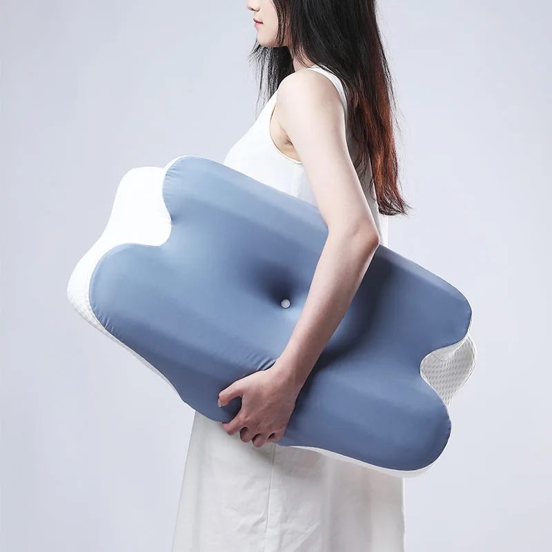 Cervical Pillow for Sleeping Contour Memory Foam Pillow Ergonomic Pillow for Side Back Stomach Sleeper with Removable Pillowcase