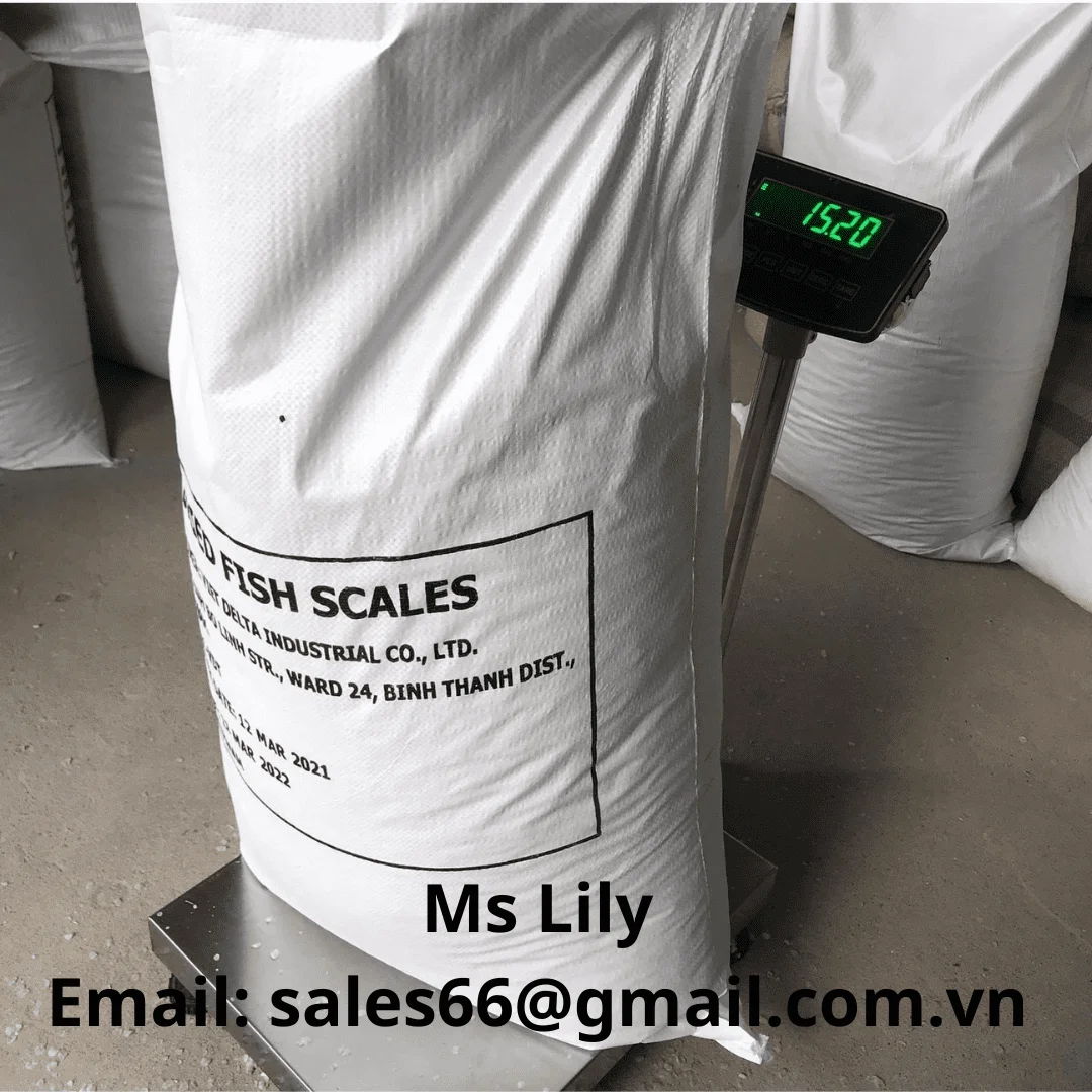 Sea Bass Fish Scales - Premium Quality Fish Scales From Vietnam - wholesale raw fish scales// Ms Lily +84 906927736
