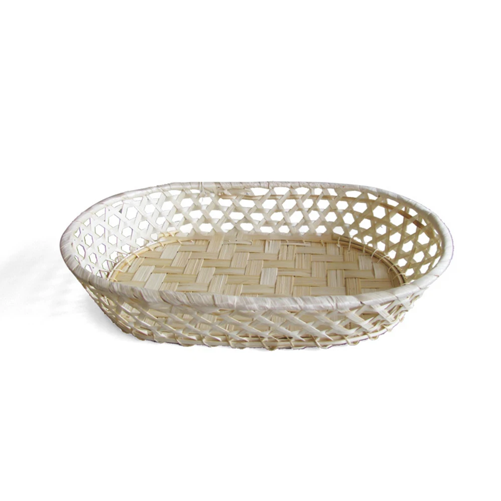 Made In Vietnam Natural Kitchen Storage Basket Wicker Rattan Fruit Basket Decorative Woven Basket For Vegetable Fruits