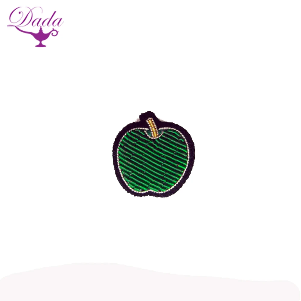 Broche Oeil de chat brooch hand embroidery brooch badges Bullion wire fashion jacket Indian China embroidered patches Motif blaz