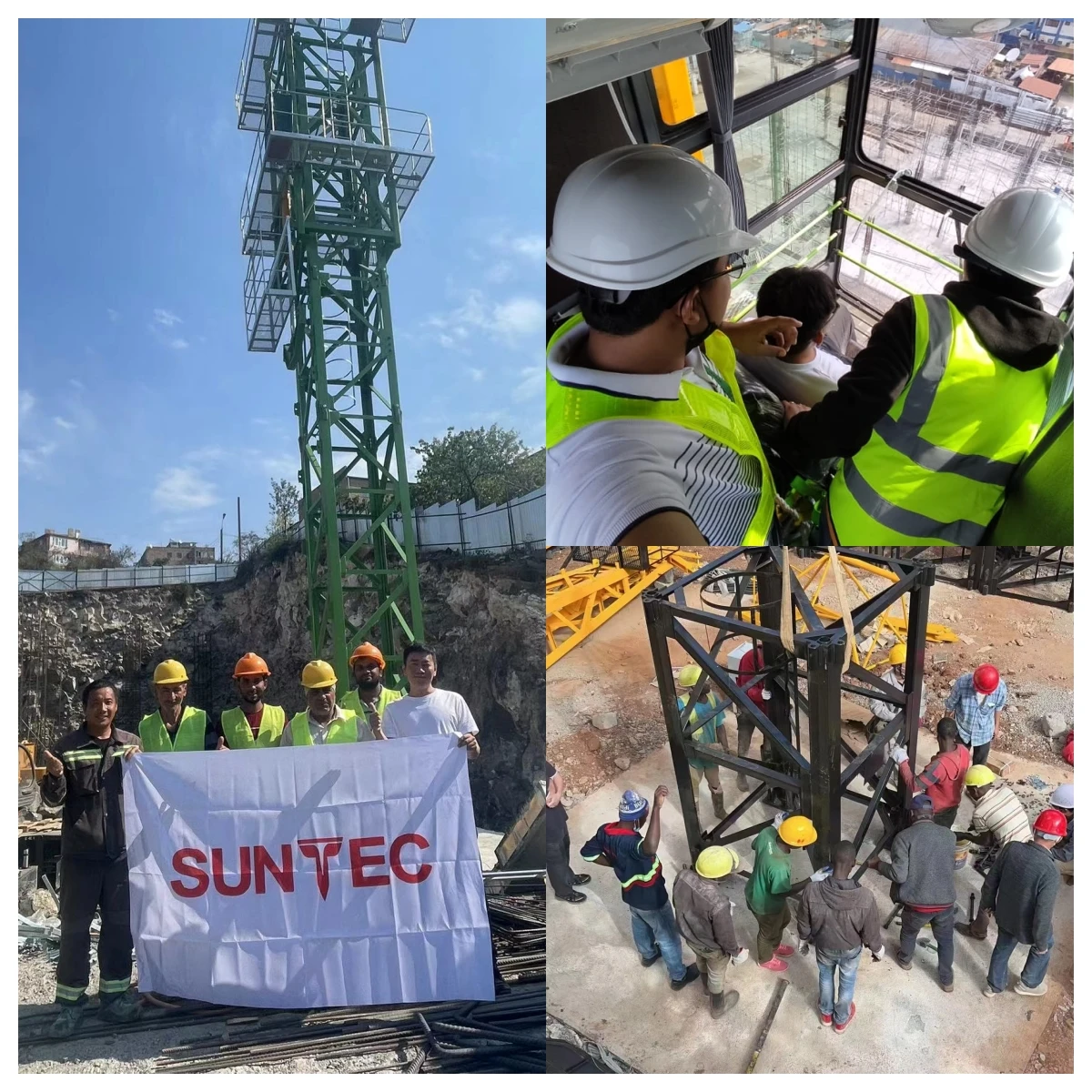 Flat Top Tower Crane High Quality Tower Crane Flat Top Tower Cranes on anchor frame with climbing frame