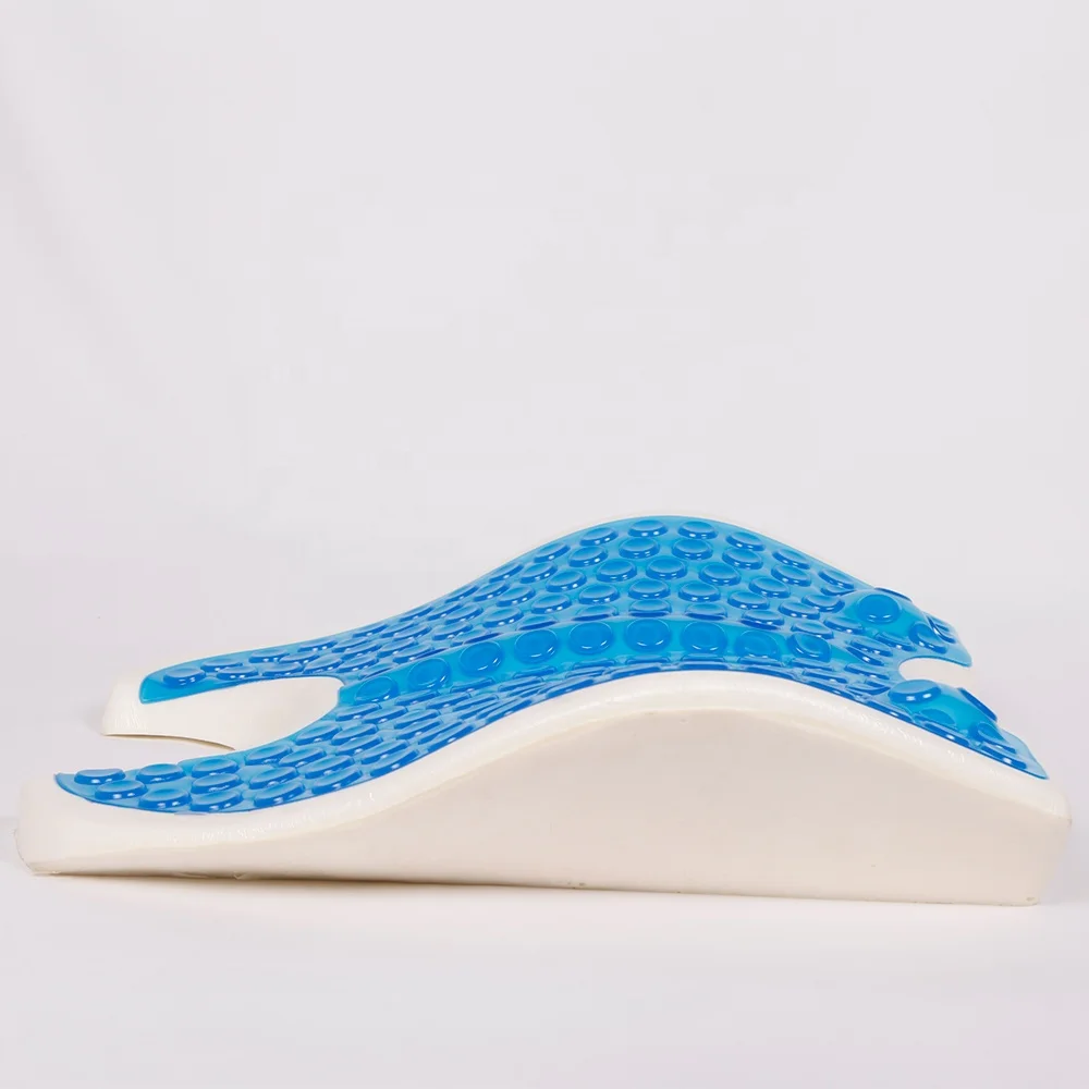 Wholesale ergonomic gel memory foam lumbar pillow office chair car trucker cooling gel waist back pillow for drivers