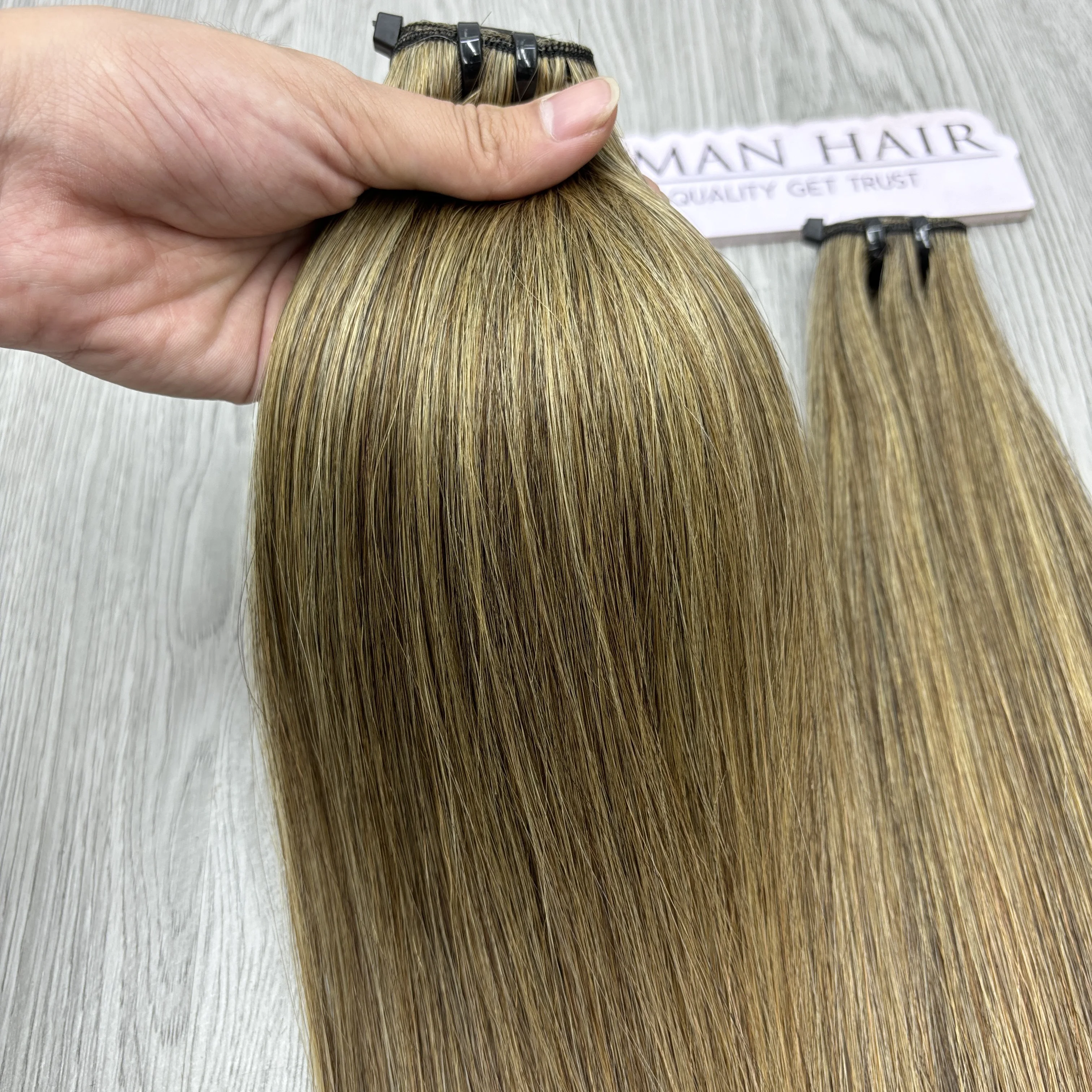 Best Selling Bone Straight Vietnamese Remy Hair Extensions 100% Quality Light Color Dyed Weft Bundle in Colors #2/9/14