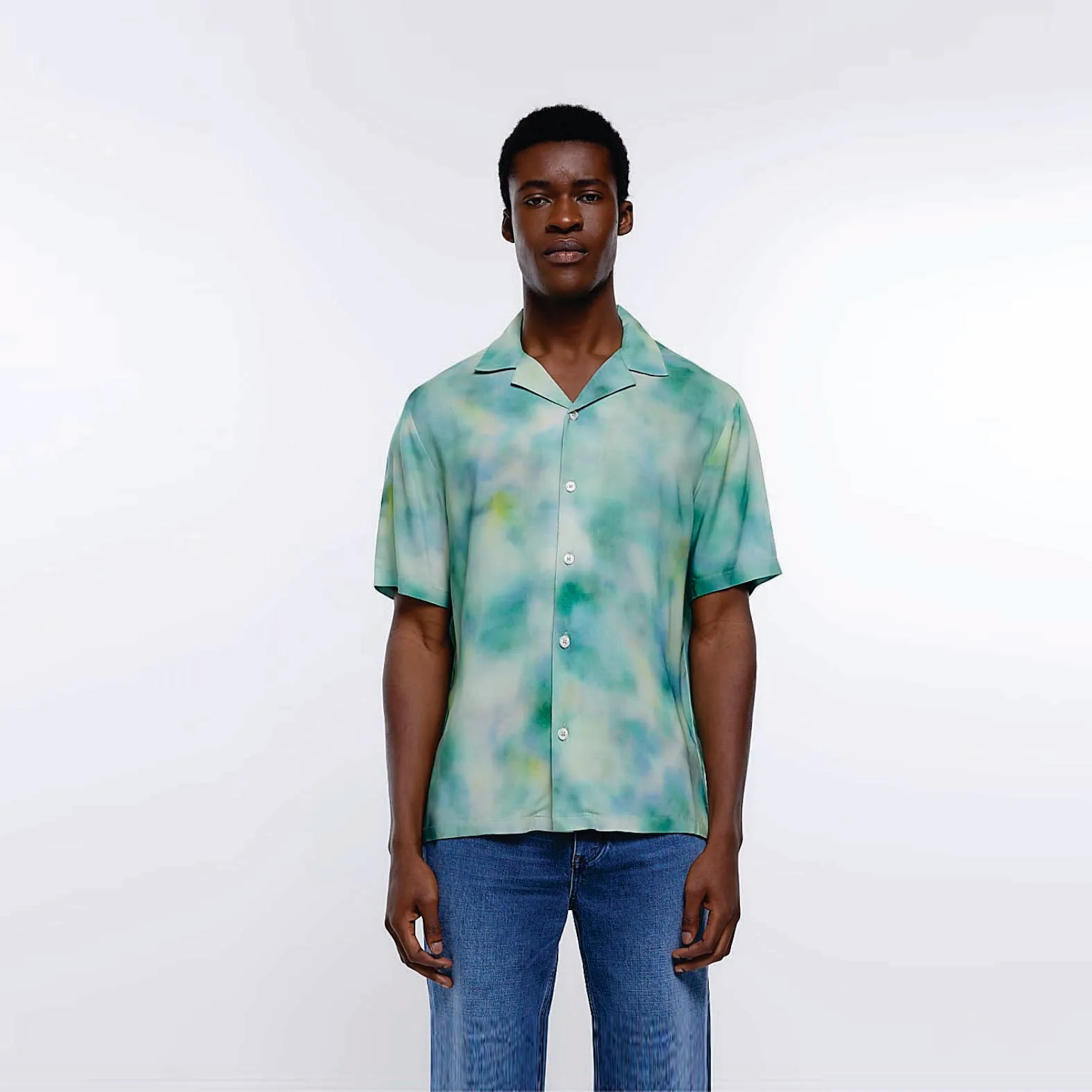 High Quality Silk Satin Shirt Men Long Sleeves Vacation Beach Casual Shirts Custom Silk All Over Print Hawaiian Shirt for Men