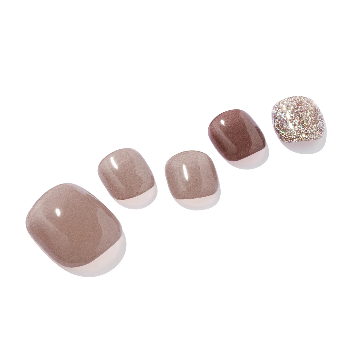 Korean 100% Real Salon Quality Press on gel nails Gel Nail sticker Pedicure Wholesale Certified