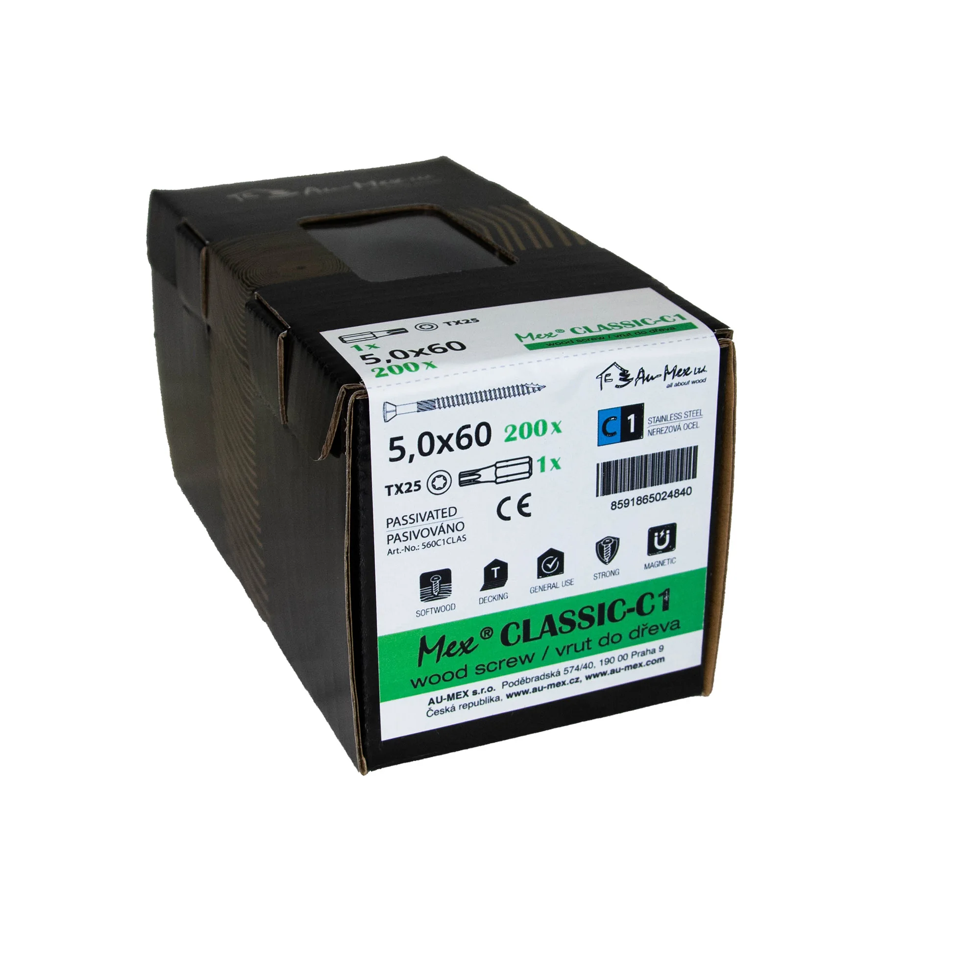 Mex-Classic C1 Stainless Steel Wood Screw for Decking and construction