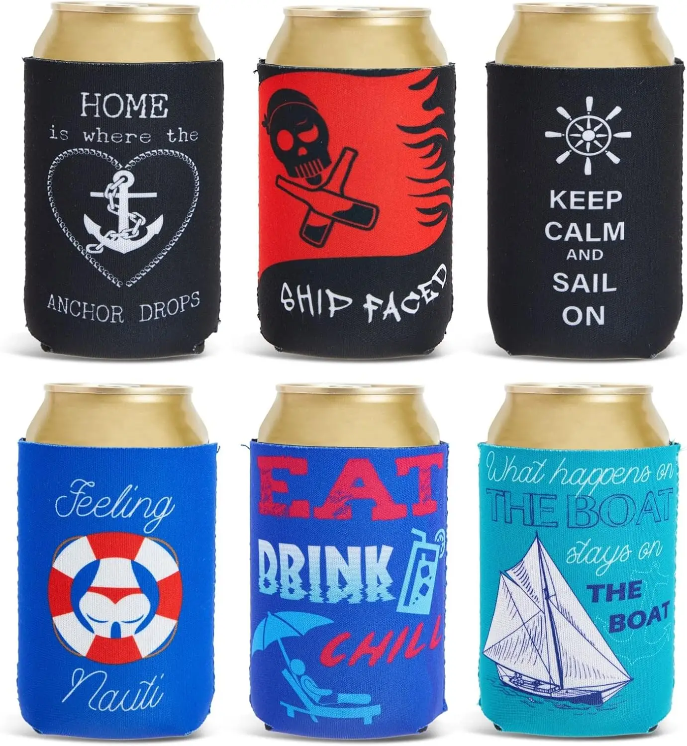 Logo Printed Can Cooler Neoprene Neoprene Tube 375ML Beer Can Cooler Neoprene Stubby Holder
