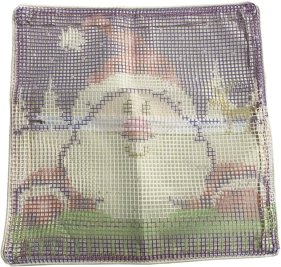 Christmas Santa Latch Hook Kits Pillow DIY Handmade Printed Canvas Cushion Latch Hook Kit Christmas Decor