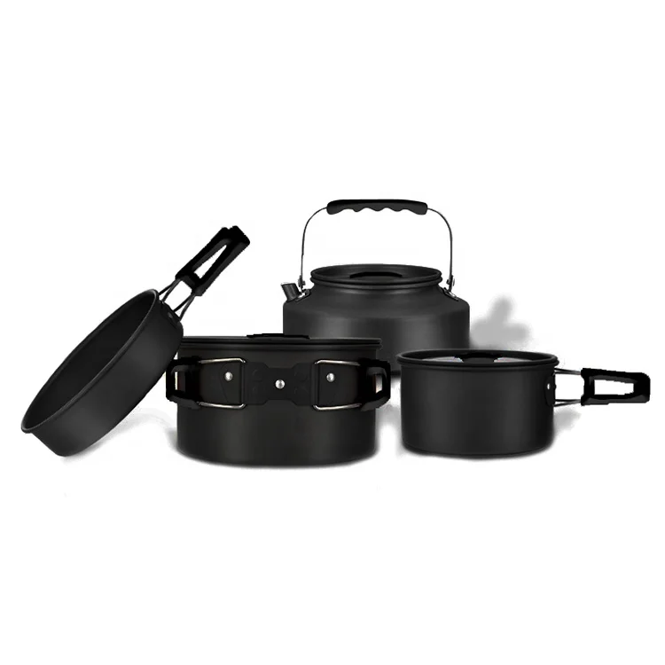 2023 Economical non stick aluminum pot pentole multi function camping cooking pot cookware set Amal