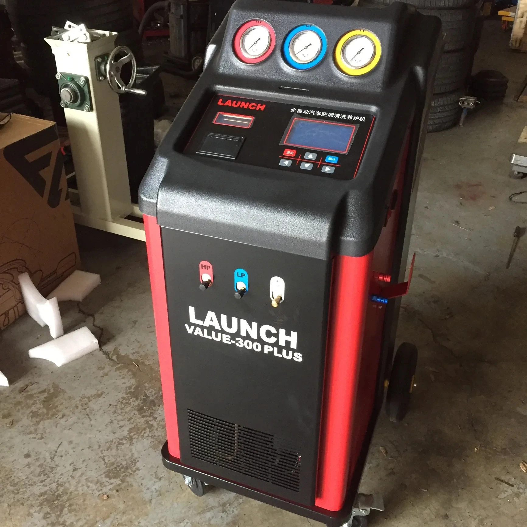 Launch Value-300 Plus Automotive Refrigerant R134a R1234yf Car air conditioner service Station Ac Flushing Machine