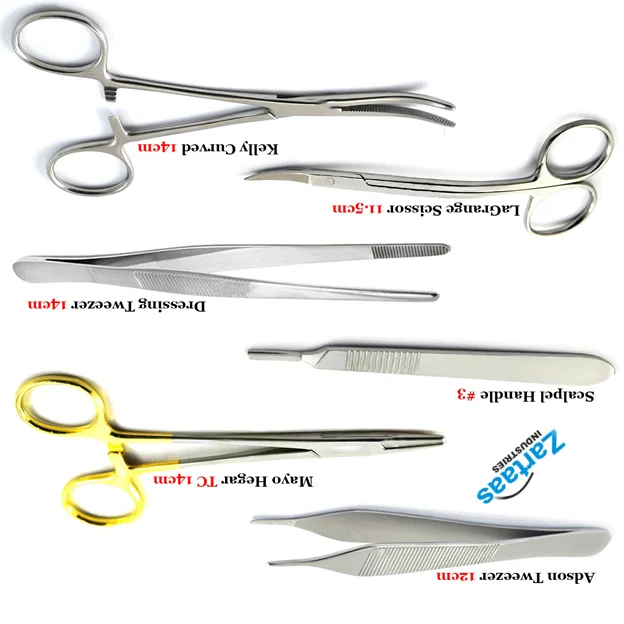 Veterinary Suture Set Medical Surgical Instrument set of 6 pcs  Surgical Instruments Manufacturer and Exporter