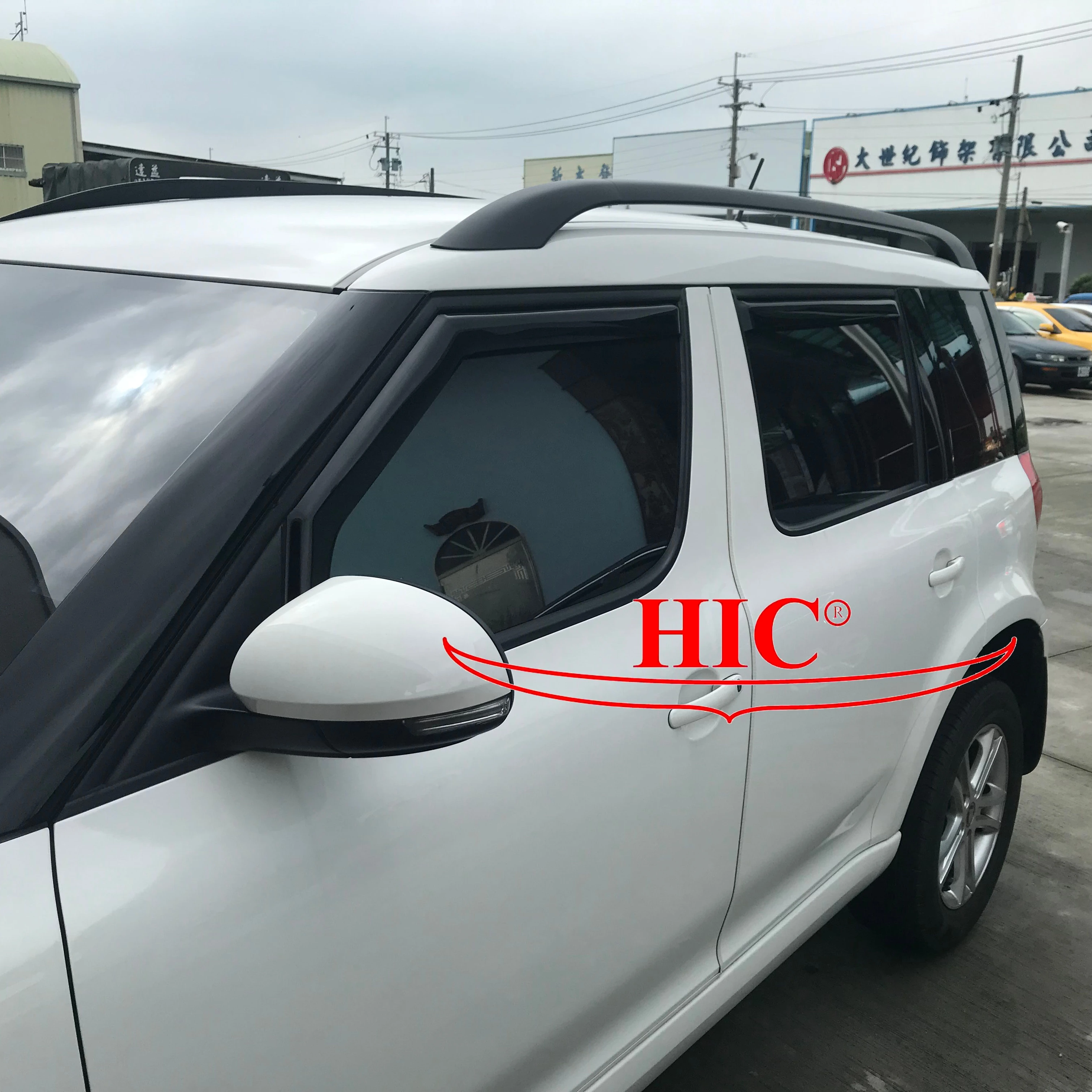 In-channel Window Visor Door Visor , Window Deflector for Yeti- 2009 -> 5D