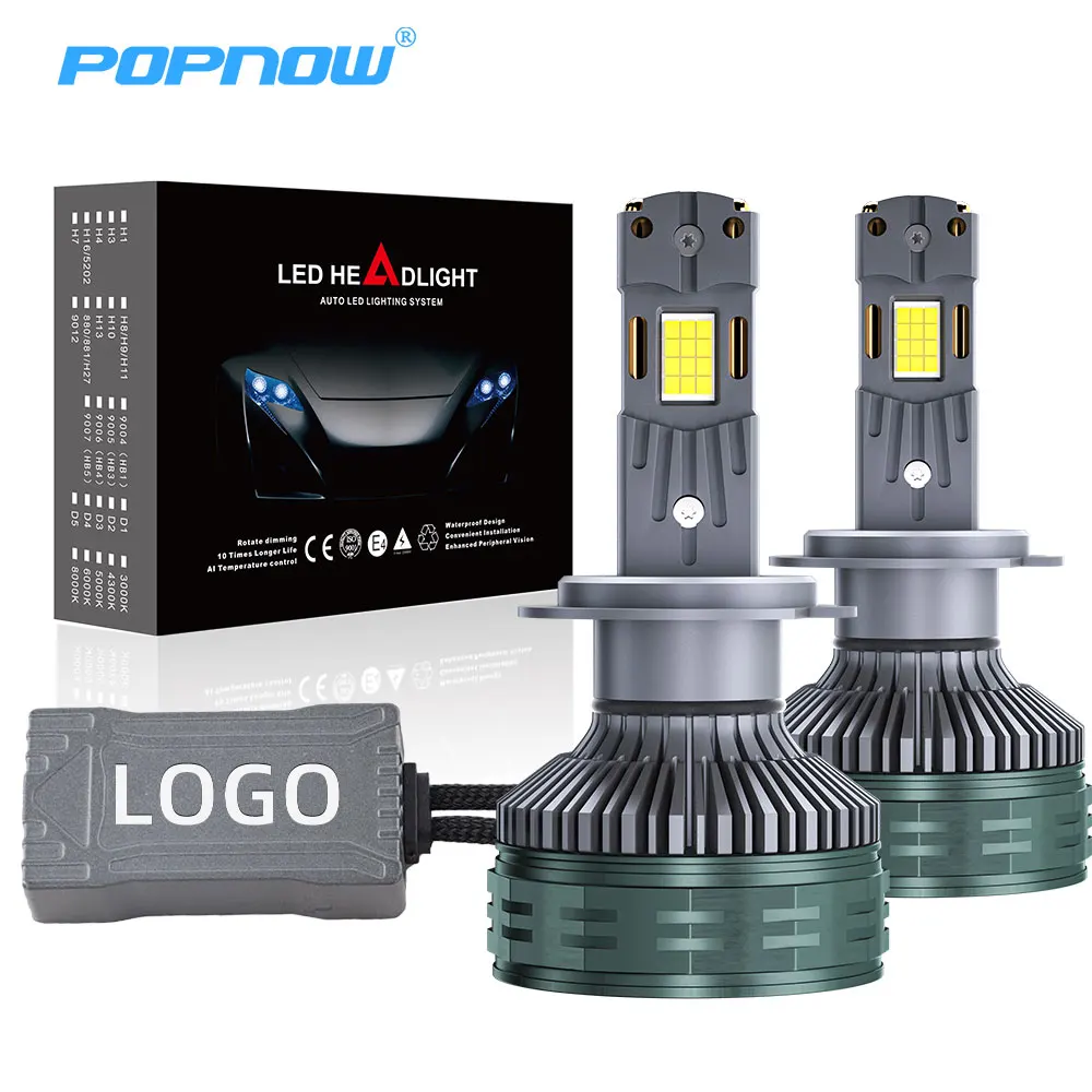 P8Q 350W 50000LM Led High Low Beam Led Car Light H7 H11 9004 9005 9006 9007 Led Headlight Bulbs 12V Led Headlights H4 Led
