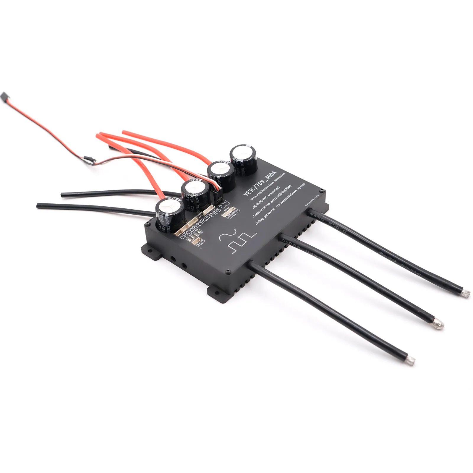 VESC 75V 300A Brushless DC Sensored Sensorless 150A 300A 6S-20S Voltage Speed Controller