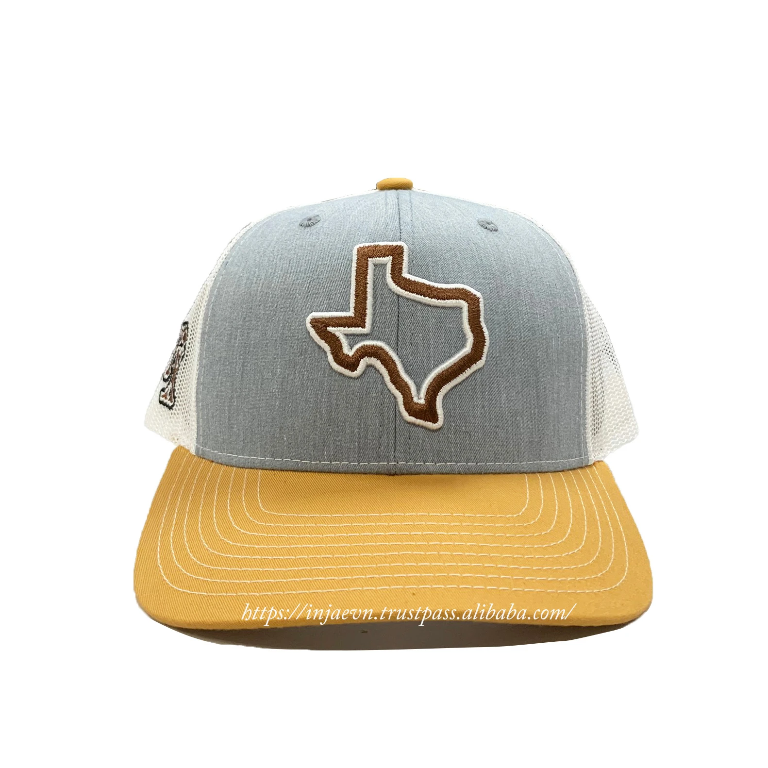Texas State 3D Embroidered  Logo 2 Tone Trucker Hat Best Cap Factory Hot Selling USA Sport Cap Mid Profile Gorras Vietnam