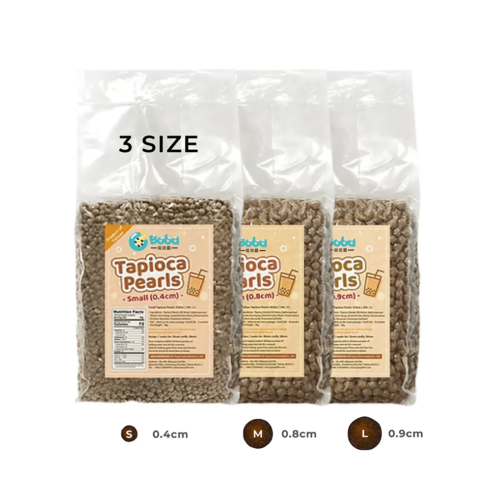 KEIFU Taiwan Brown Sugar Chewy Tapioca Pearls For Bubble Milk Tea Drink Topping 3kg