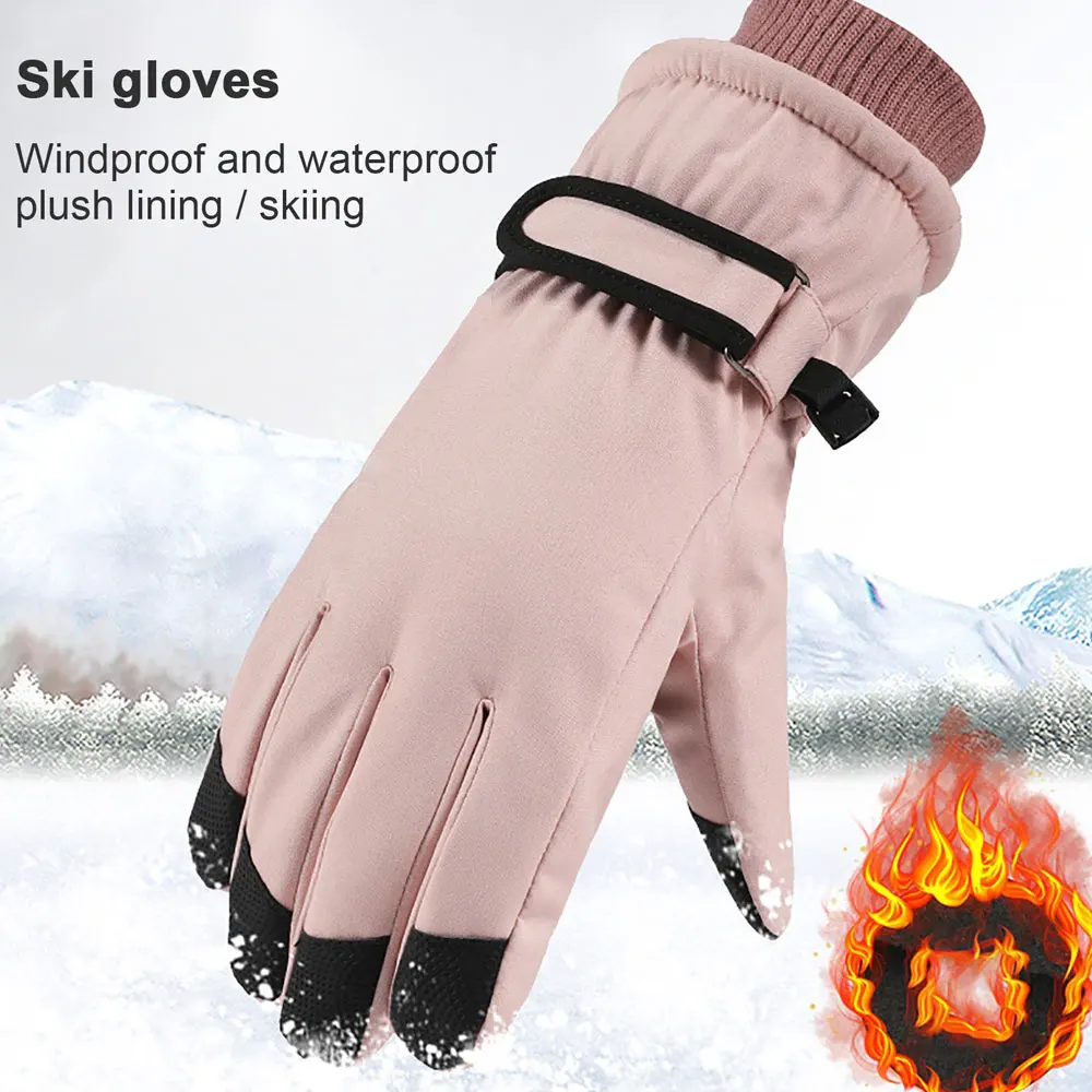 Winter Waterproof Snowboard Snow Thinsulate Warm Touchscreen Cold Weather Ski Gloves for Unisex