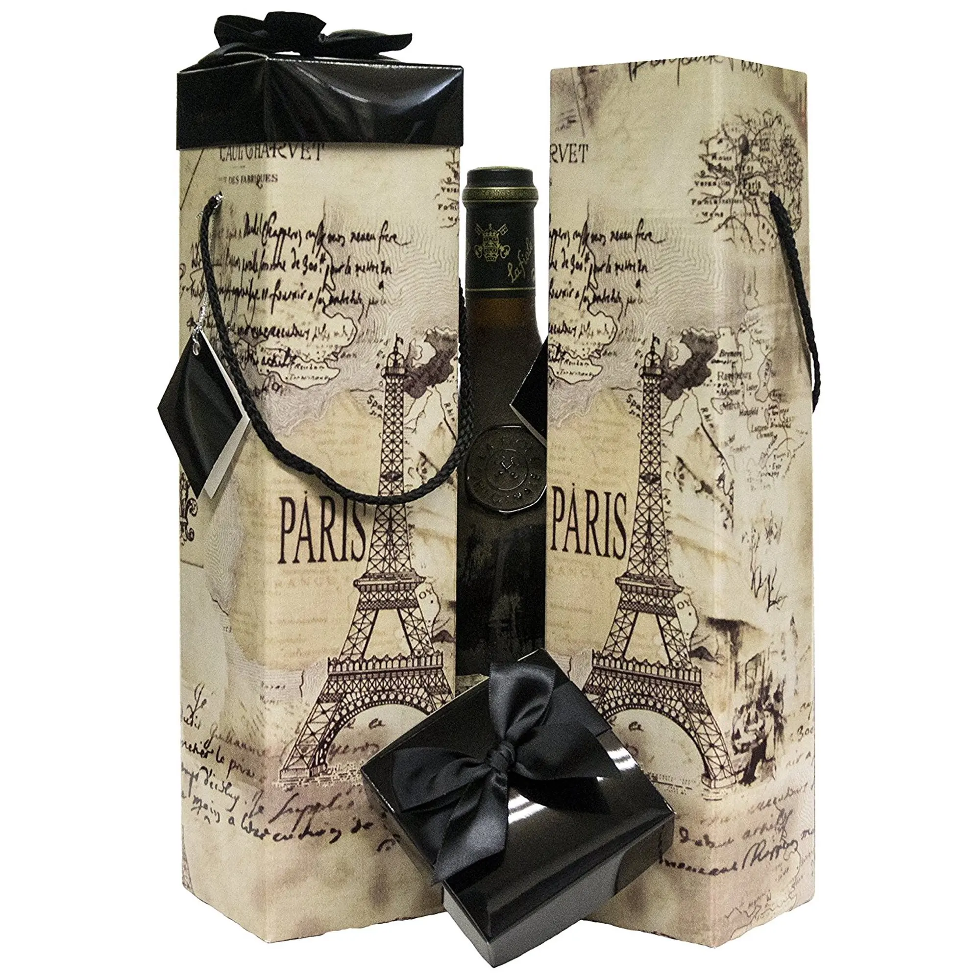 TH CB-235 Custom Provide OEM Classical design Wine Bottle Cardboard box For Birthday Party